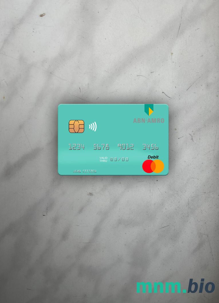 Netherlands ABN AMRO bank wygląd zdjęcia mastercard skan PSD + zdjęcie